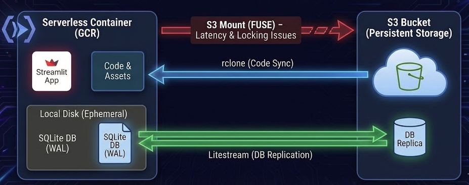 Featured image of post 巧用 rclone 与 Litestream 解决 Serverless 架构下的数据持久化痛点